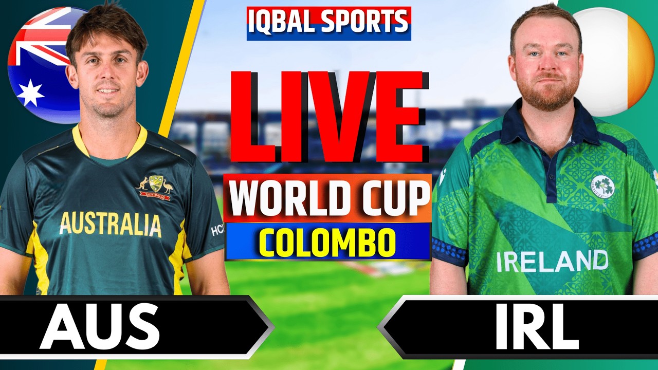 🔴Live: Australia vs Ireland, T20 World Cup 2026 | Live Cricket Match Today | AUS vs IRE Live