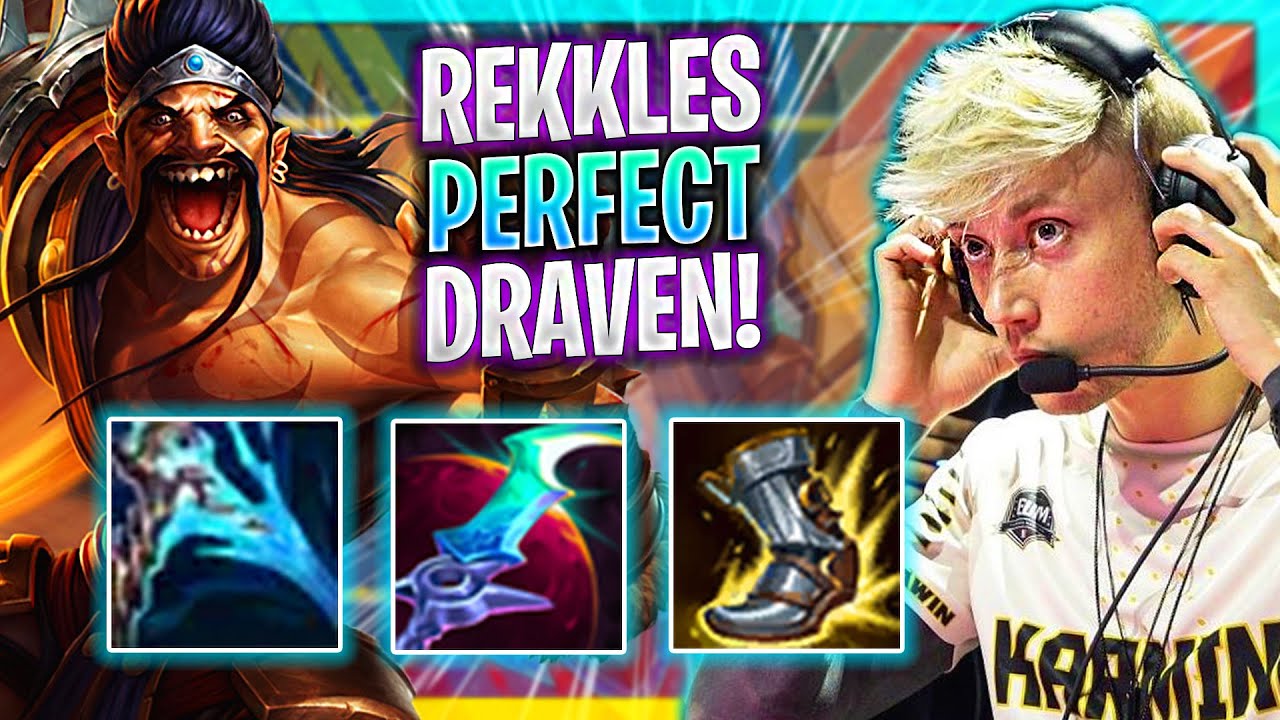 REKKLES PERFECT GAME WITH DRAVEN! | FNC Rekkles Plays Draven ADC vs Jhin! | Preseason 2023