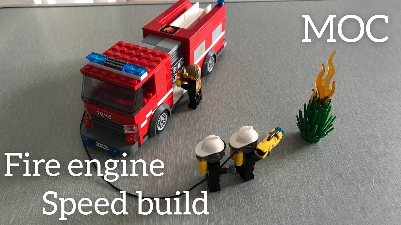 Lego fire engine MOC speed build