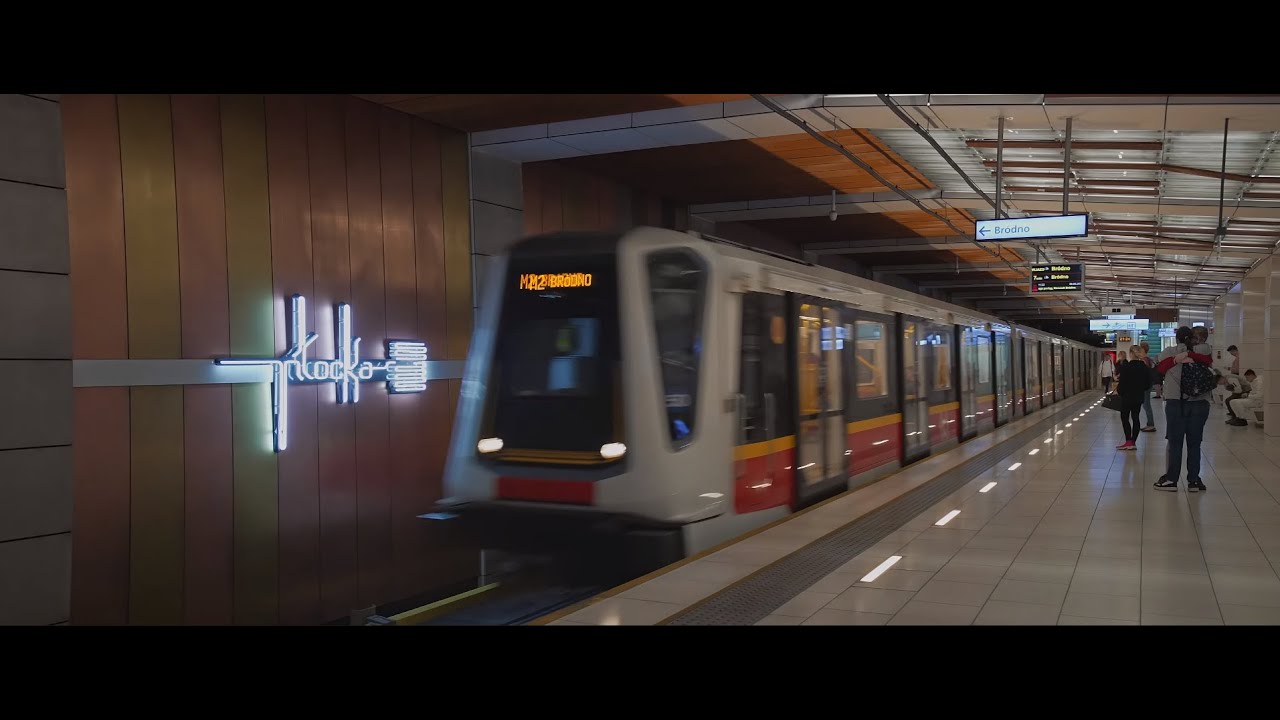 Poland, Warsaw, Metro ride from Płocka to Rondo Daszyńskiego