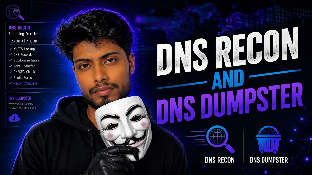 DNS Reconnaissance and DNSDumpster | Passive Information Gathering | Ethical Hacking