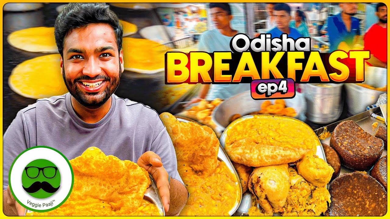 Breakfast in Bhubaneshwar | Dahi Bara , Dalma, Chena Poda & More | Ram Mandir | Veggie Paaji Odisha