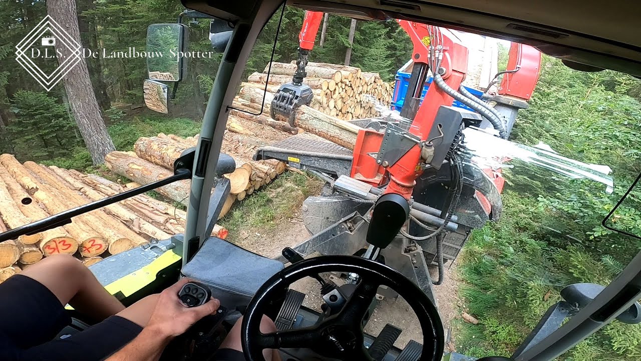 Cab View | Chipping Wood | Claas Xerion 3800 Trac