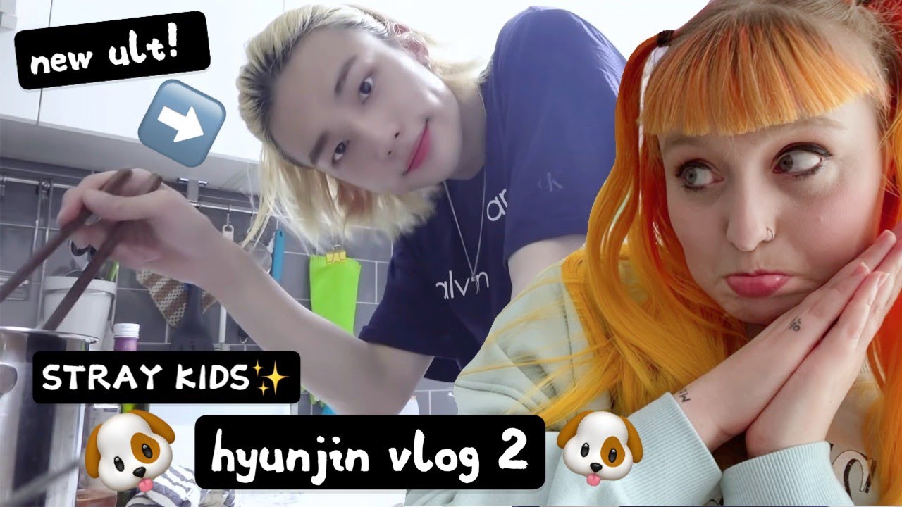 hes so beautiful??? [SKZ VLOG] Hyunjin : Hyun.e's Holiday with 까미 2 REACTION