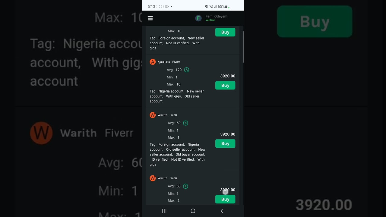 Don't Open Fiverr Account, Buy Fiverr Accounts On Ratefy