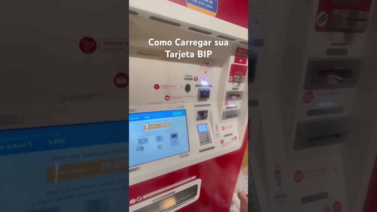 Como carregar sua Tarjeta BIP 
