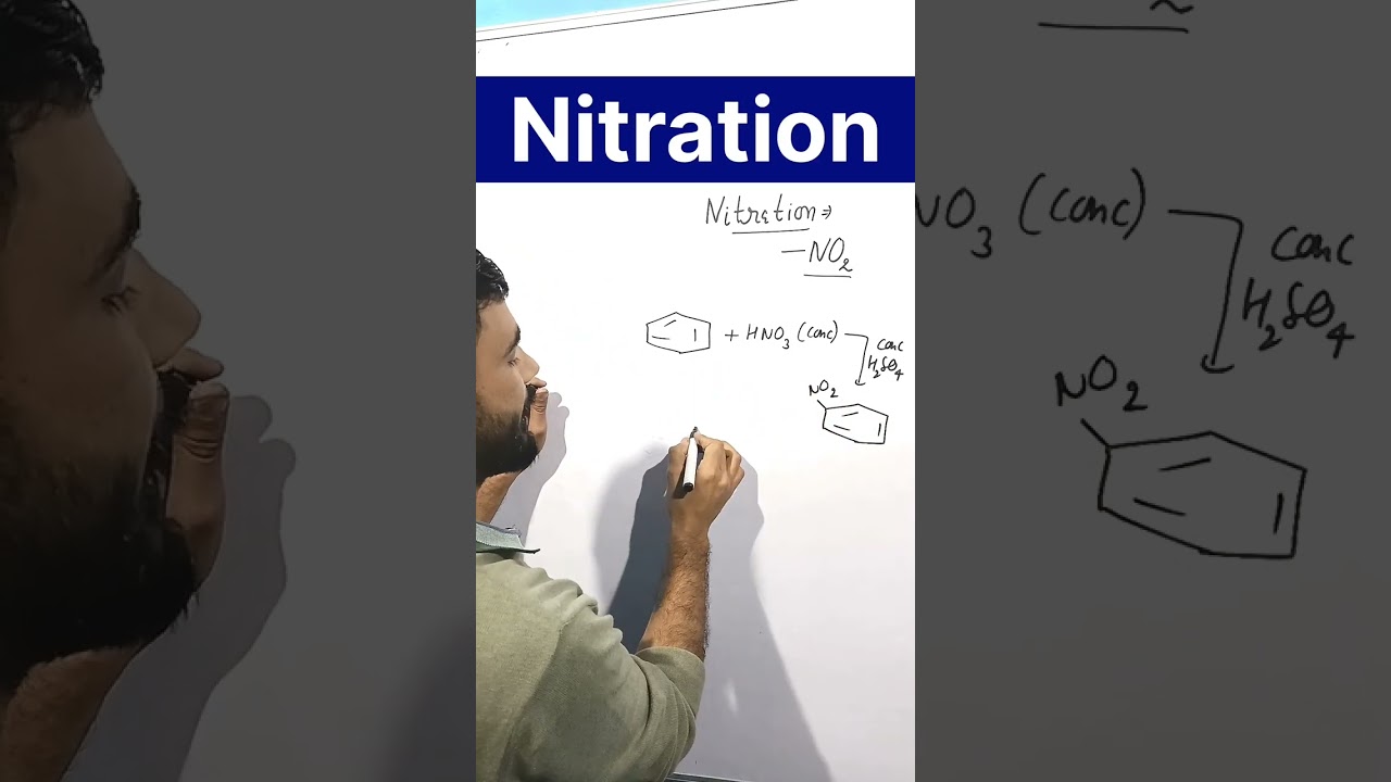 Nitration of Benzene .  #shorts #short #shortvideo