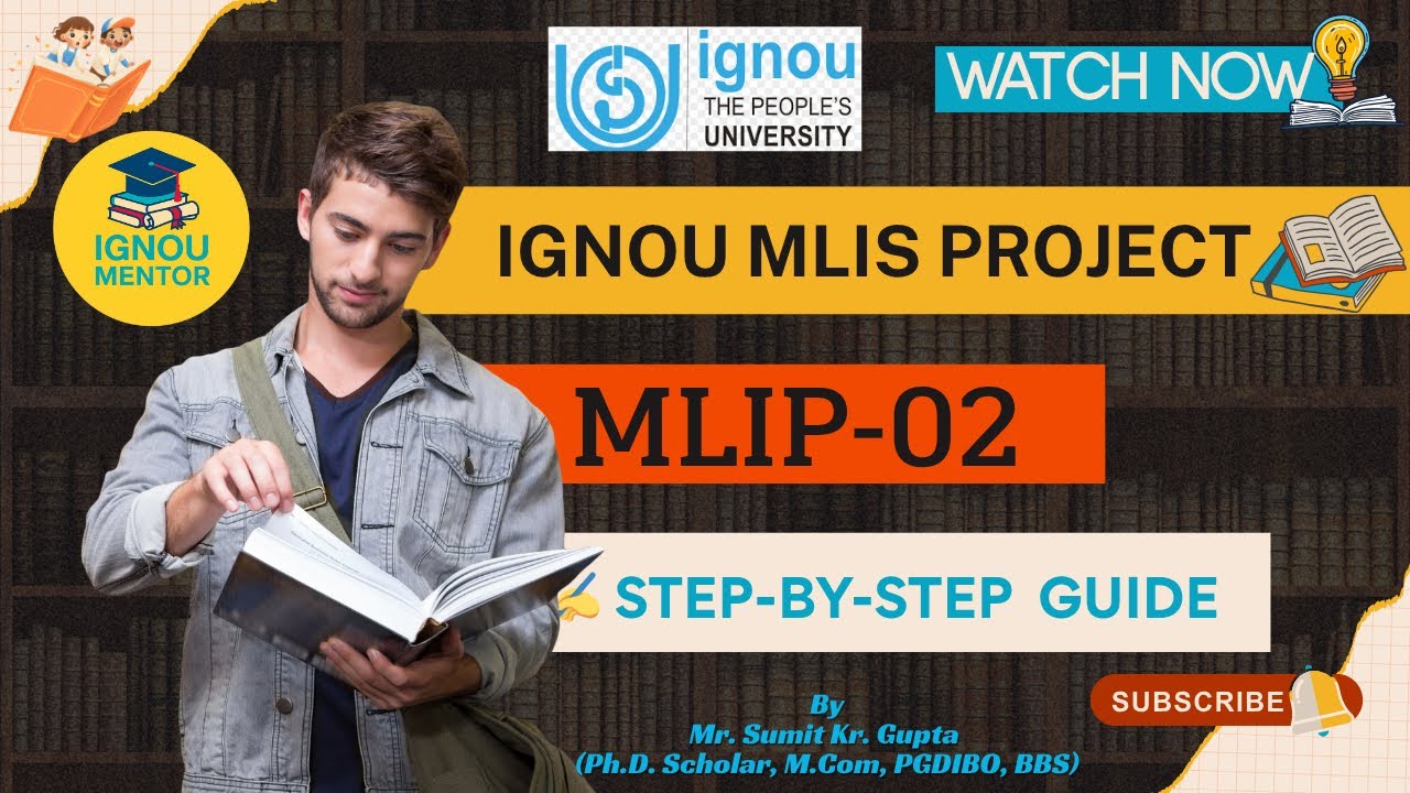&ldquo;IGNOU MLIS Project MLIP-002 | Title, Synopsis & Project Writing Tips (WhatsApp Help: 7042915615)