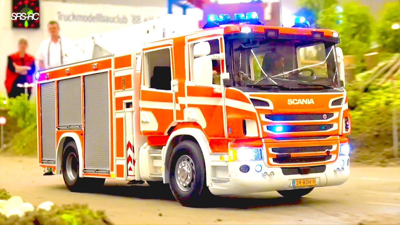 RC SCANIA FIRE FIGHTERS// CAT RC DIGGER// HEAVY HAULAGE RC TRUCKS// RC AERIAL LADDER//