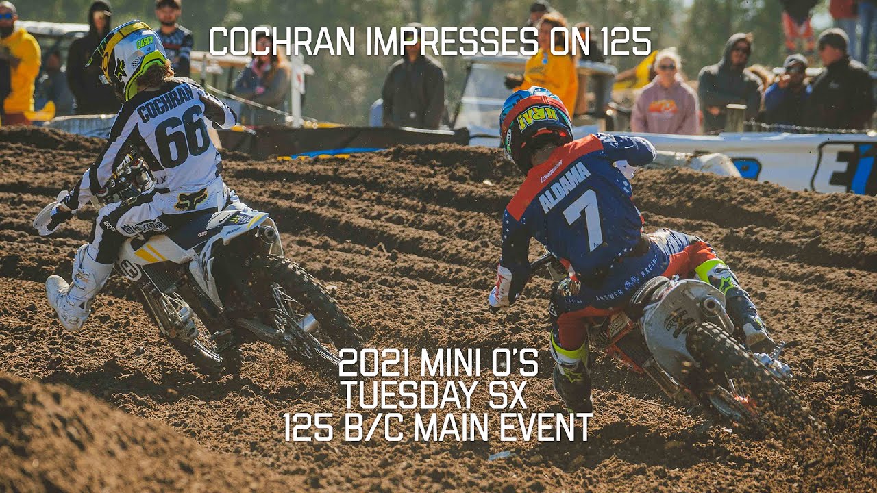 Casey Cochran Comes Out Swinging on 125 - 2021 Mini O's 125cc B/C Main Event