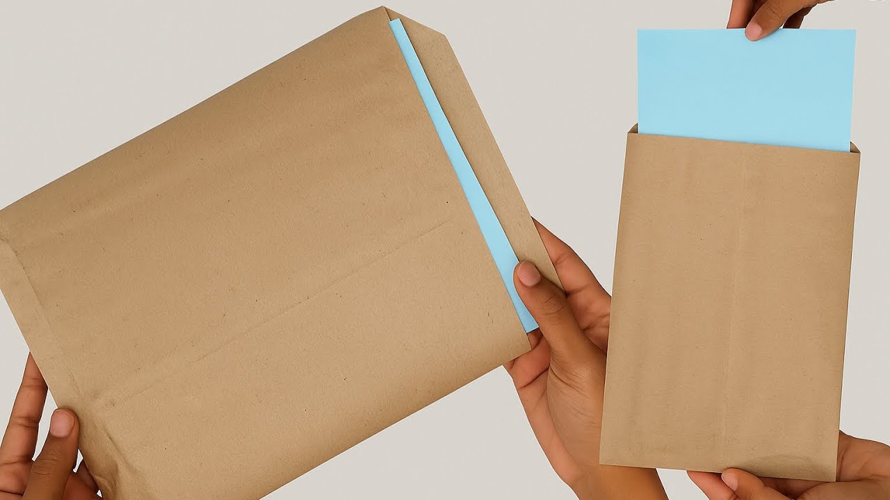 Como fazer ENVELOPE GRANDE para DOCUMENTOS / ENVELOPE A4 de papel