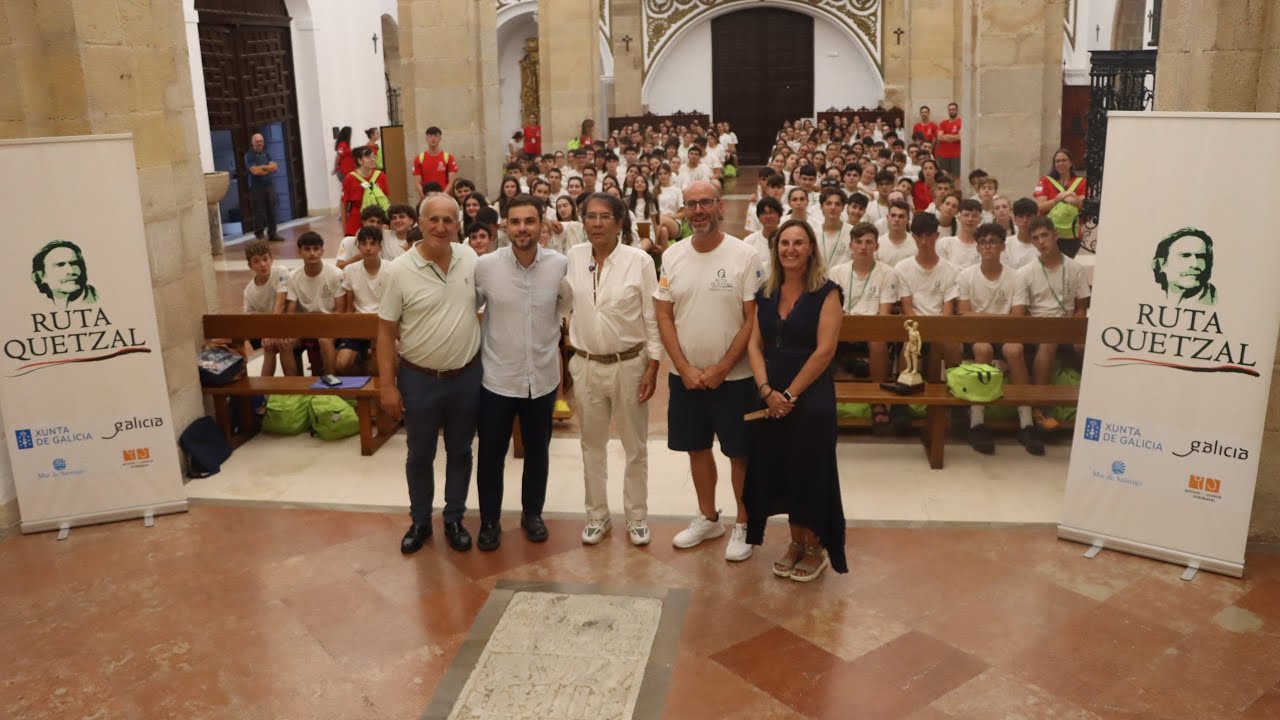 La Ruta Quetzal 2025 recala en Jerez de los Caballeros con 200 jóvenes de esta aventura