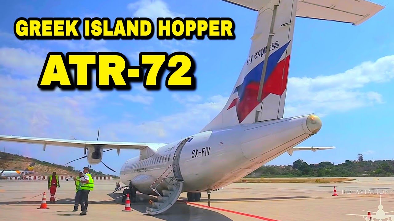 LET'S FLY #21 | Sky Express | ATR-72 | Skiathos - Athens | Island Hopper