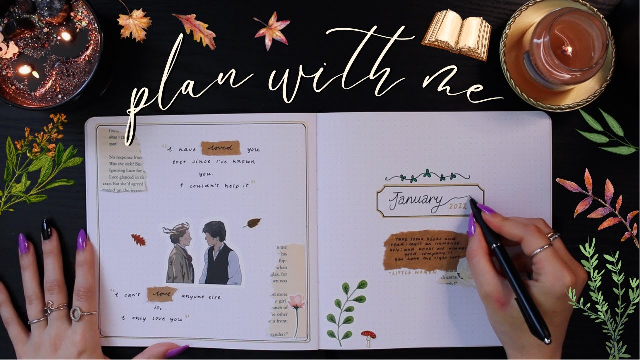 january plan with me | reading journal set up 📖 little women