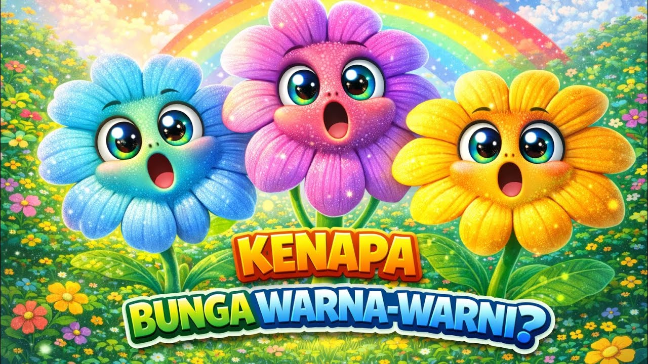 Kenapa Bunga Punya Banyak Warna? 🌸🌈 | Sains Anak Seru