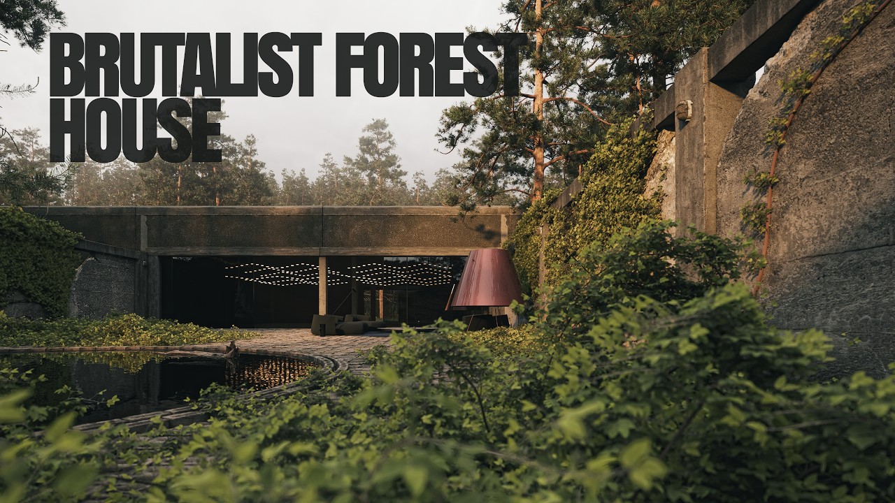 MMZ5H &mdash; Brutalist Forest House Concept in Unreal Engine | Exterior & Interior | Part 1