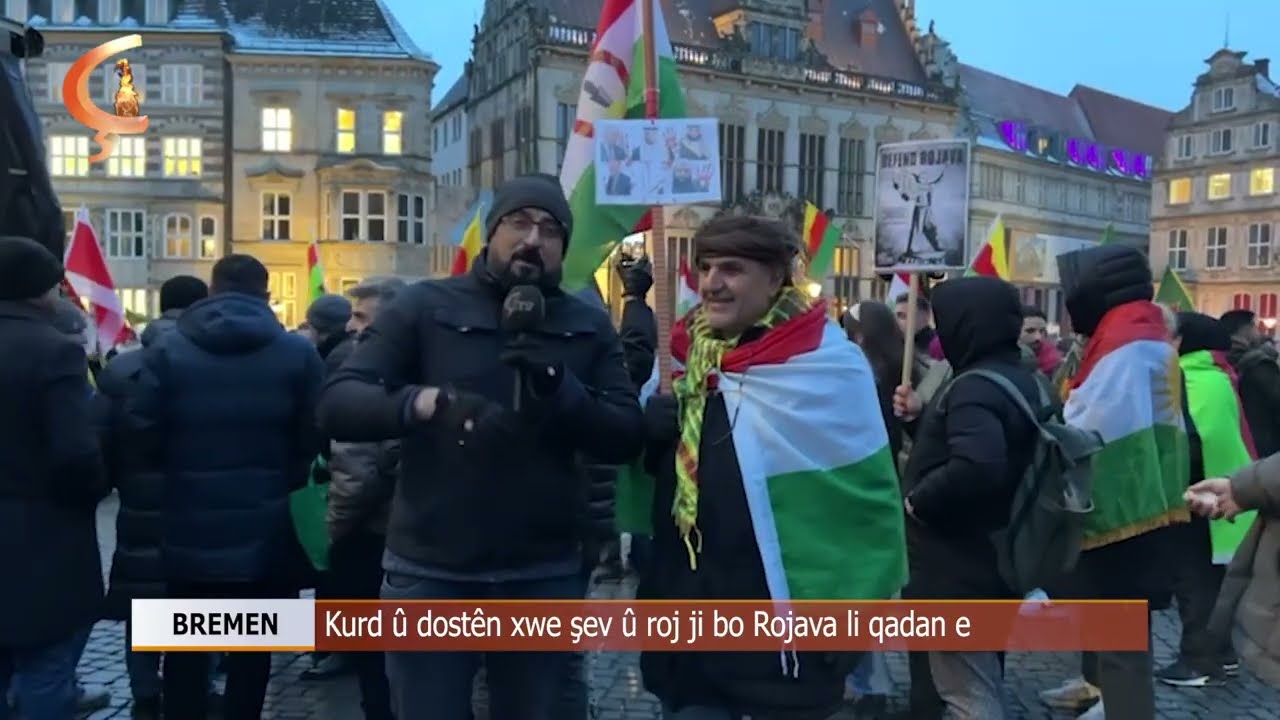 Dosya Taybet  | BREMEN | Kurd û dostên xwe şev û roj ji bo Rojava li qadan e