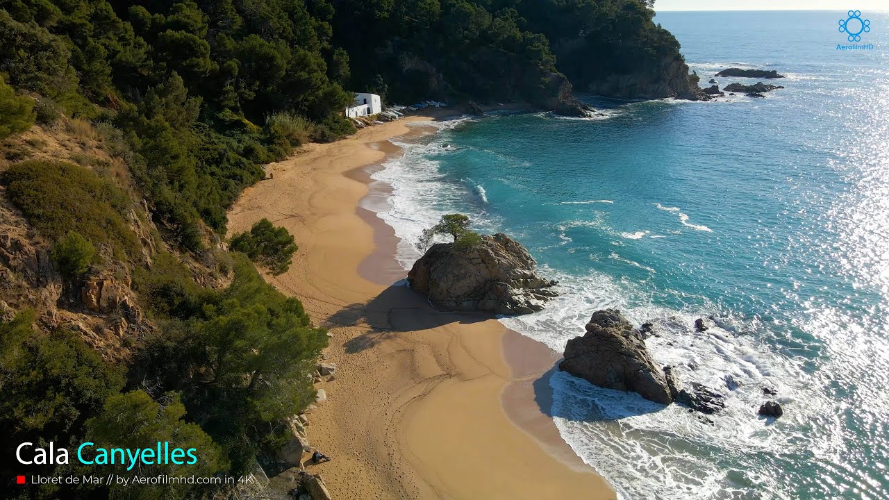 Cala Canyelles Lloret de Mar imagenes aereas