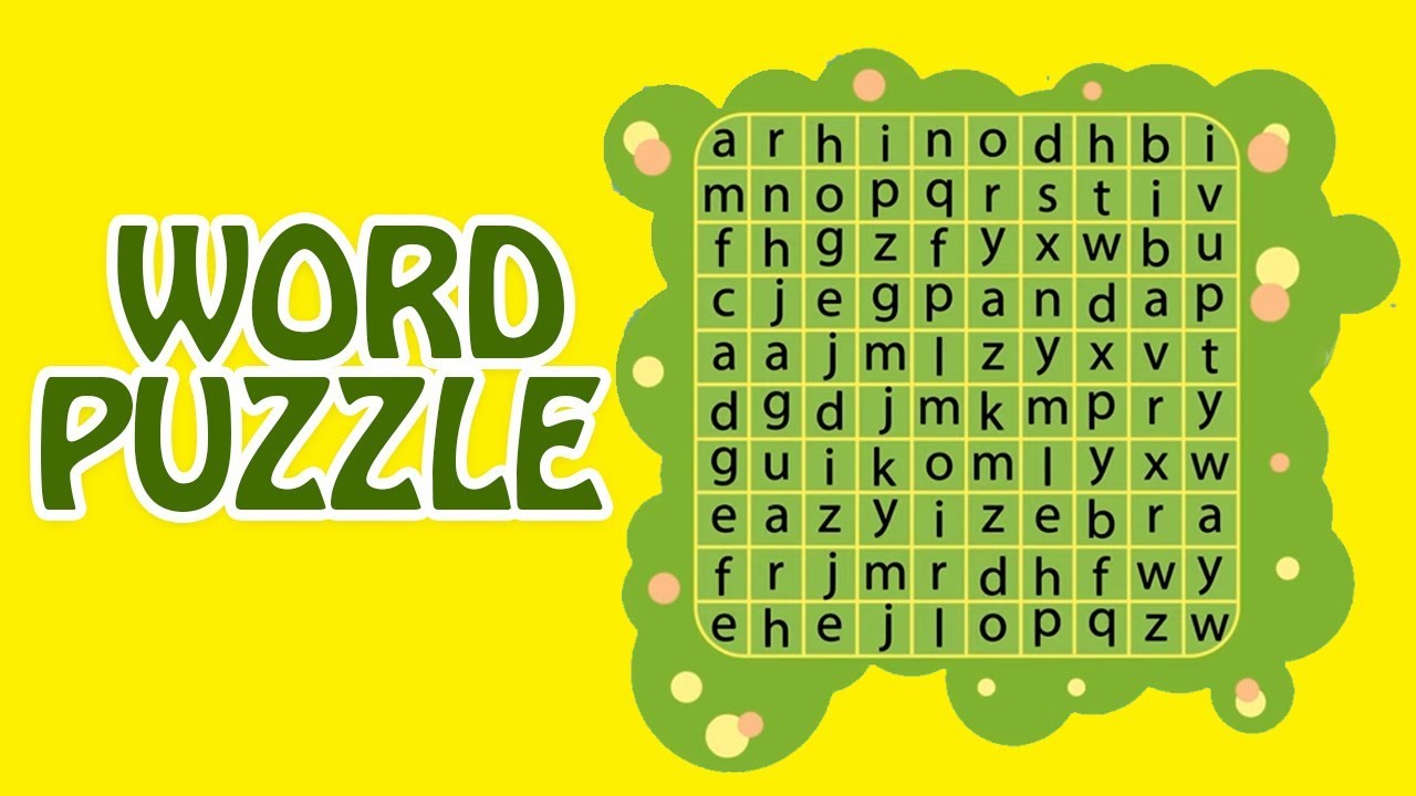 Word Puzzle | Animals Word Search | Find The Animals Name | Word Search Game | Mango Juniors