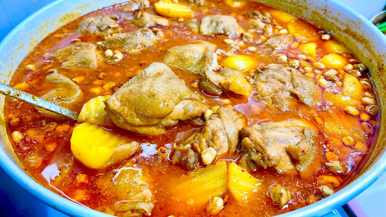 มัสมั่นไก่หม้อใหญ่ๆ ทำยังไงให้อร่อย รสชาติ เข้มข้นกลมกล่อมอร่อยมาก