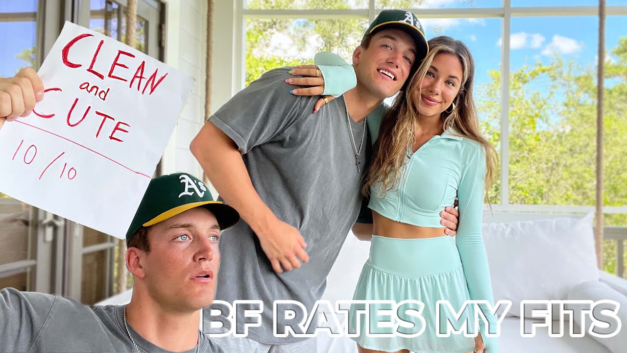 Boyfriend Rates my Outfits!! (ft. my new Collection with Gold Hinge)