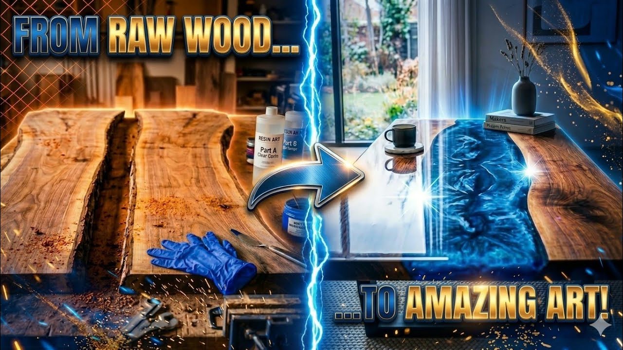 $50 Wood → $5000 Luxury Table 🤯