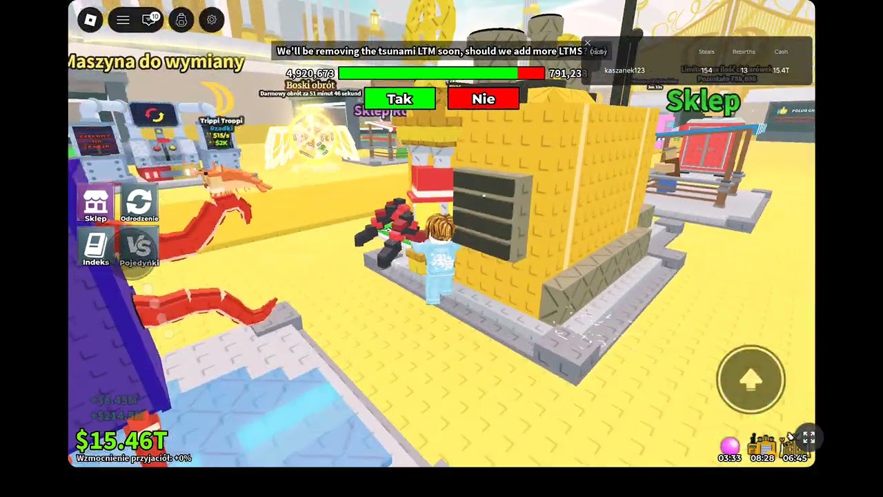 Roblox steal a brainrot najlepszy mój event 