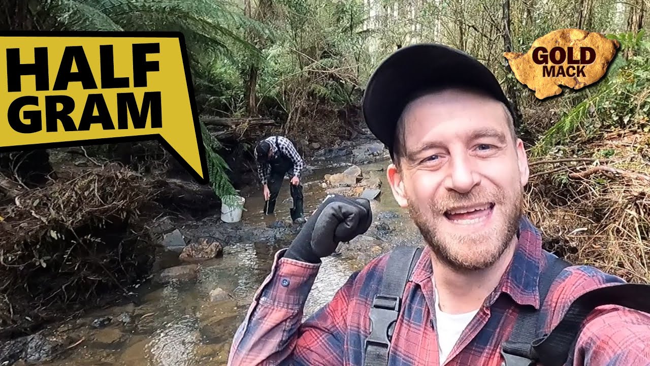 Great Gold Crevicing the Creek with Mum & Dad