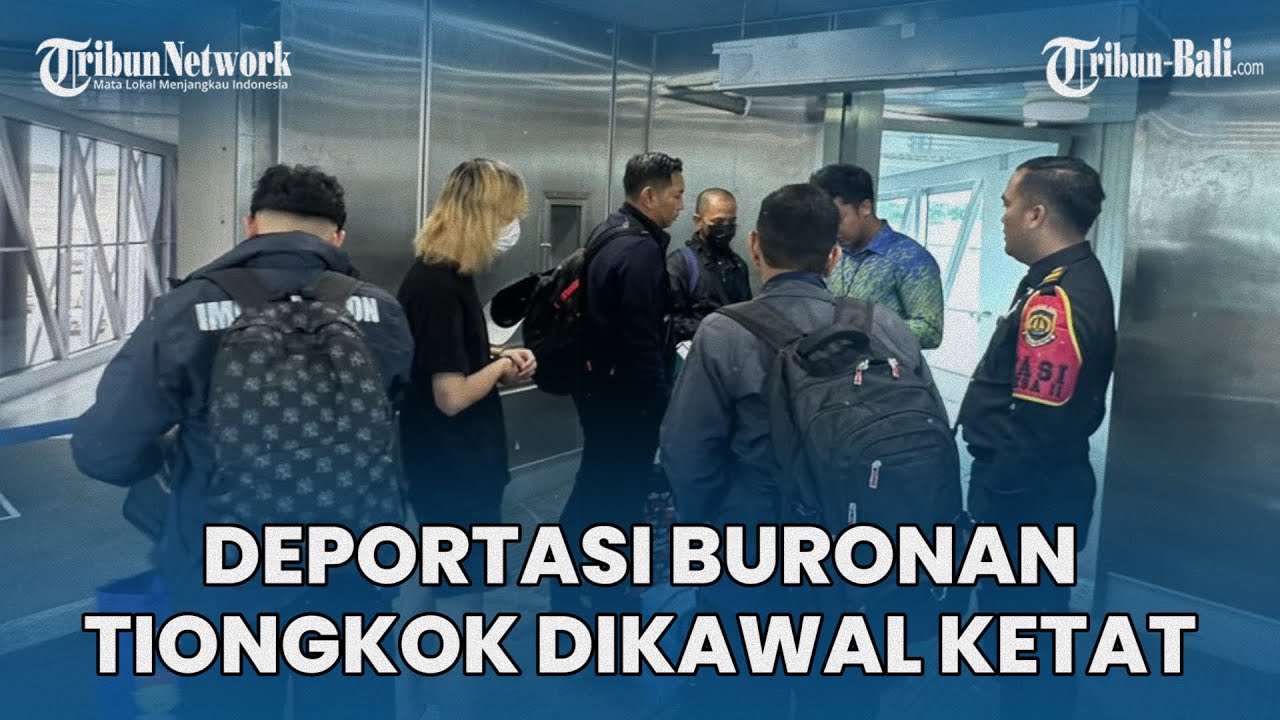 Deportasi Buronan Tiongkok dari Bali ke Guangzhou Dikawal Ketat Tim Gabungan