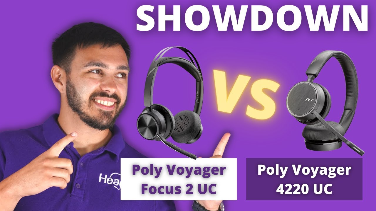 SHOWDOWN Poly Voyager Focus 2 UC Vs.  Poly Voyager 4220 UC -  LIVE MIC TEST!