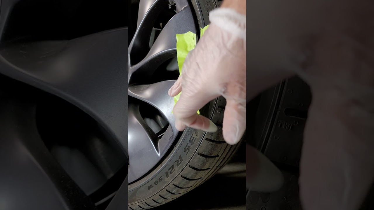 tesla wheel curb rash repair