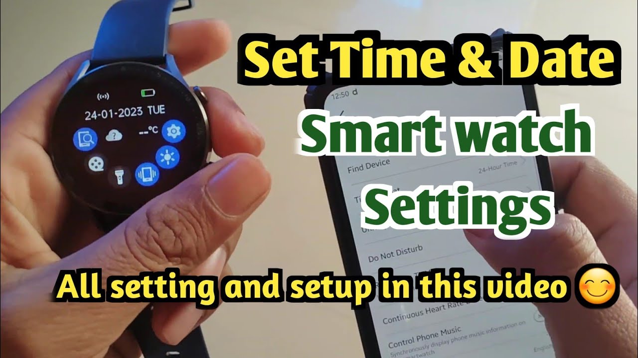 fire boltt smartwatch connect to phone | fire boltt smart watch time setting