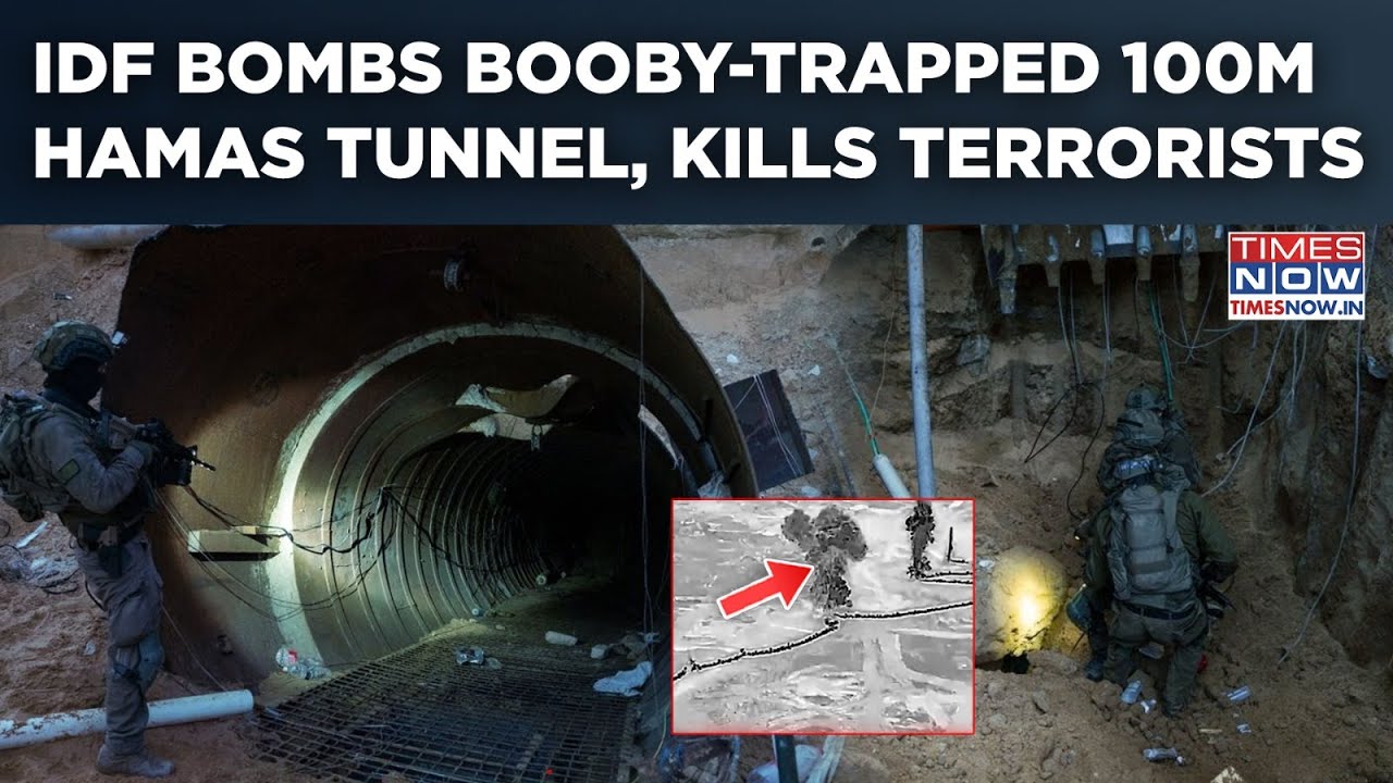 IDF Bombs Booby-Trapped 100M  Long Hamas Tunnel, Kills Terrorists| Israel's Yahalom Unit In Action