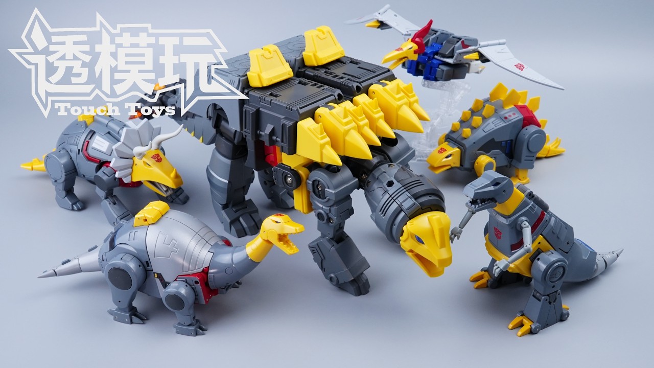 【SwiftTransform】Six Combine! BEASTS DINOKING! Newage G1 DINOBOTS COMBINER VOLCANICUS NA机器恐龙 修罗王 透模玩