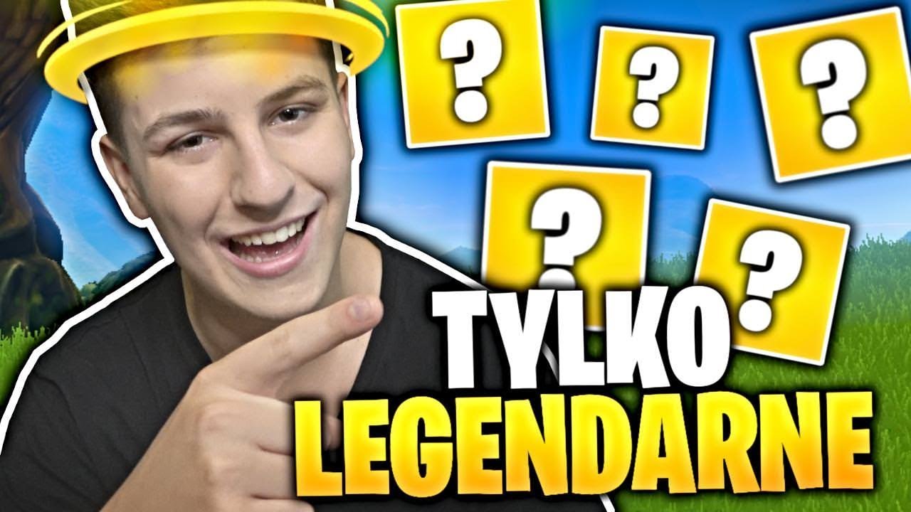 TYLKO LEGENDARNE ITEMY FORTNITE CHALLENGE! JACOB