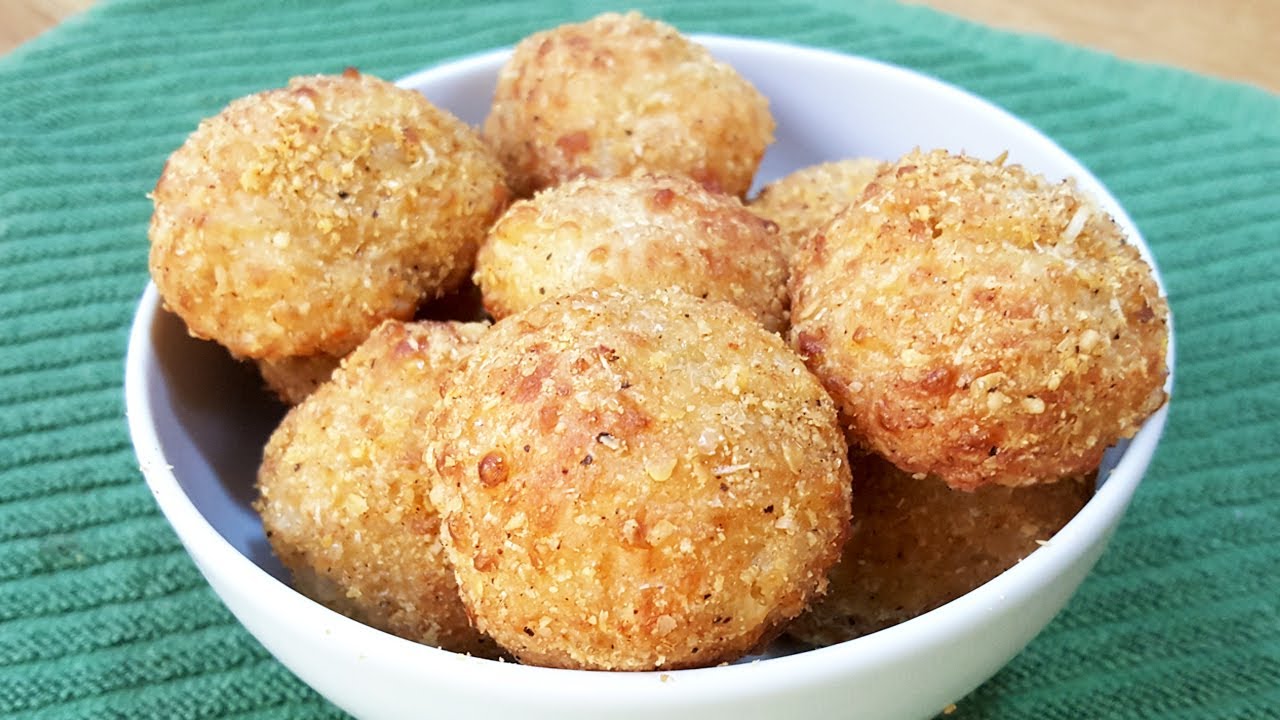 Só 3 INGREDIENTES e CROCANTE SEM FRITAR - Sem farinha de trigo - Gostoso DEMAIS!