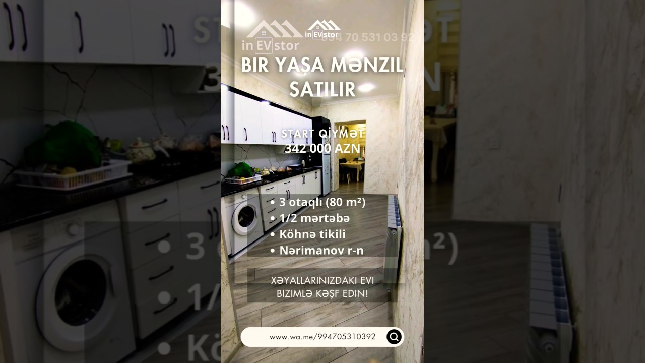 GİR YAŞA MƏNZİL SATILIR #inevstor