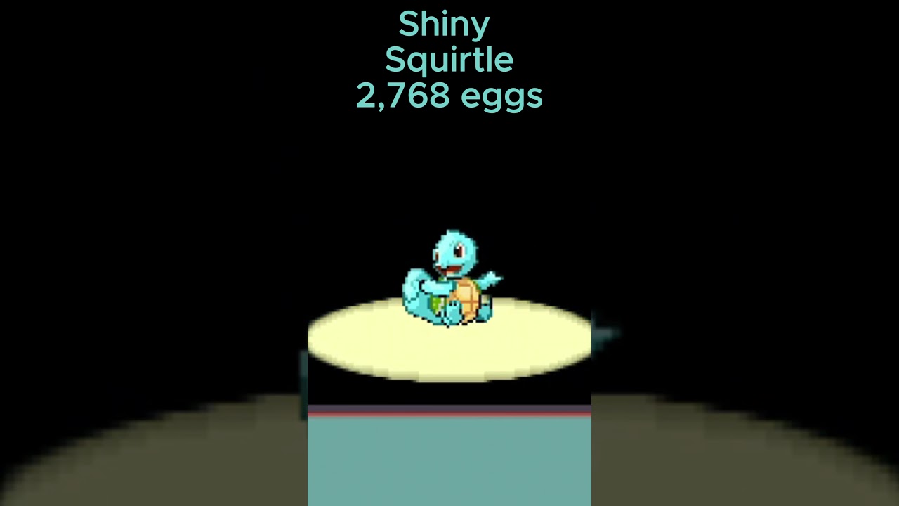Shiny Squirtle in Emerald after 2,768 eggs #shinypokemon #shinyhunting #fullodds