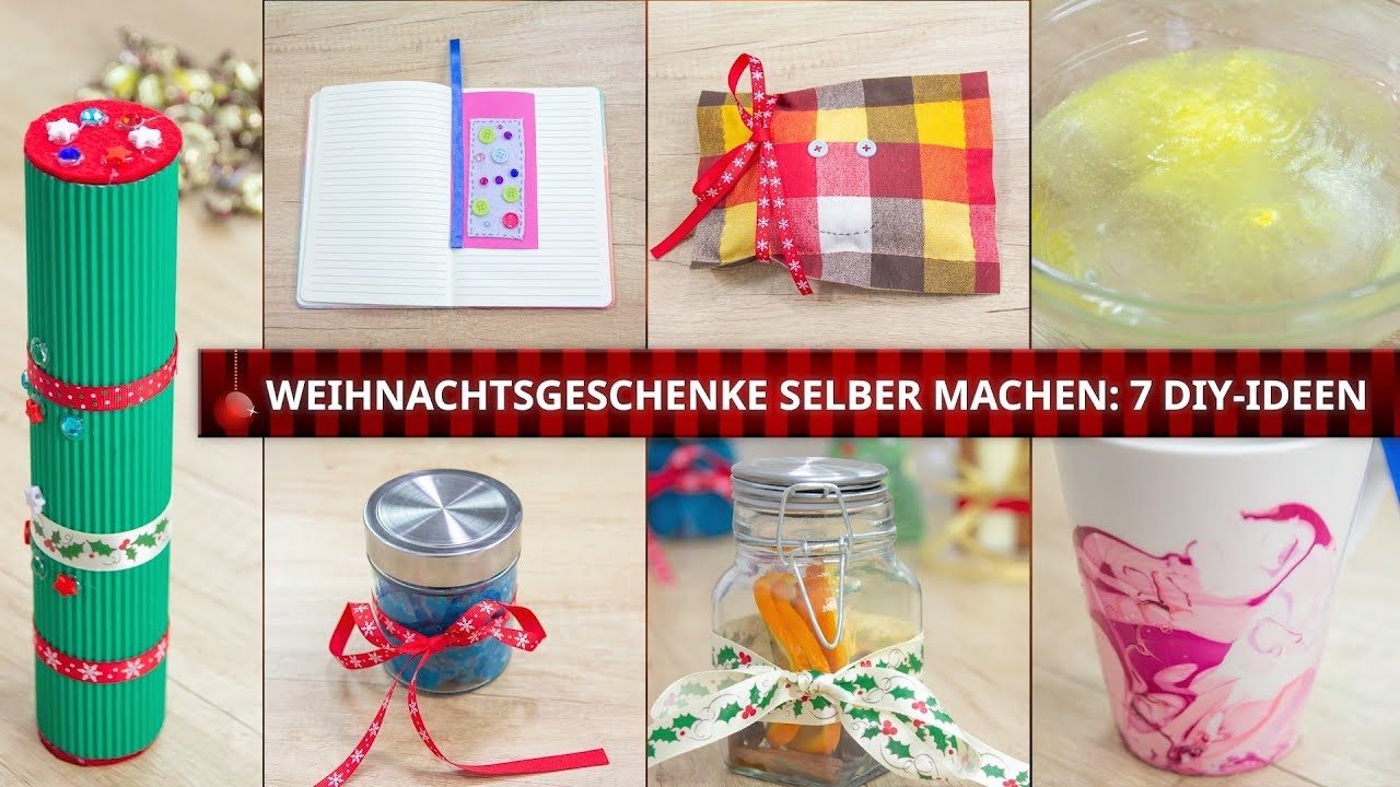Weihnachtsgeschenke selber machen: 7 schnelle Bastelideen