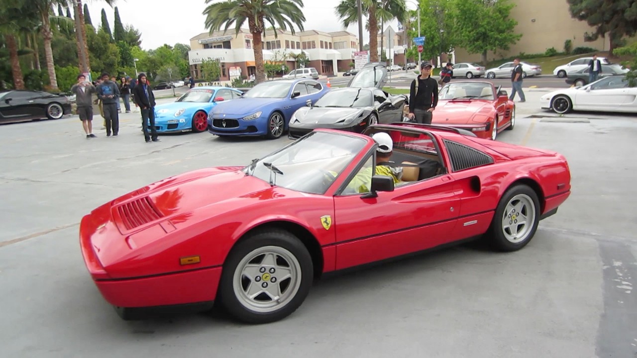 Red 1987 Ferrari 328 GTS