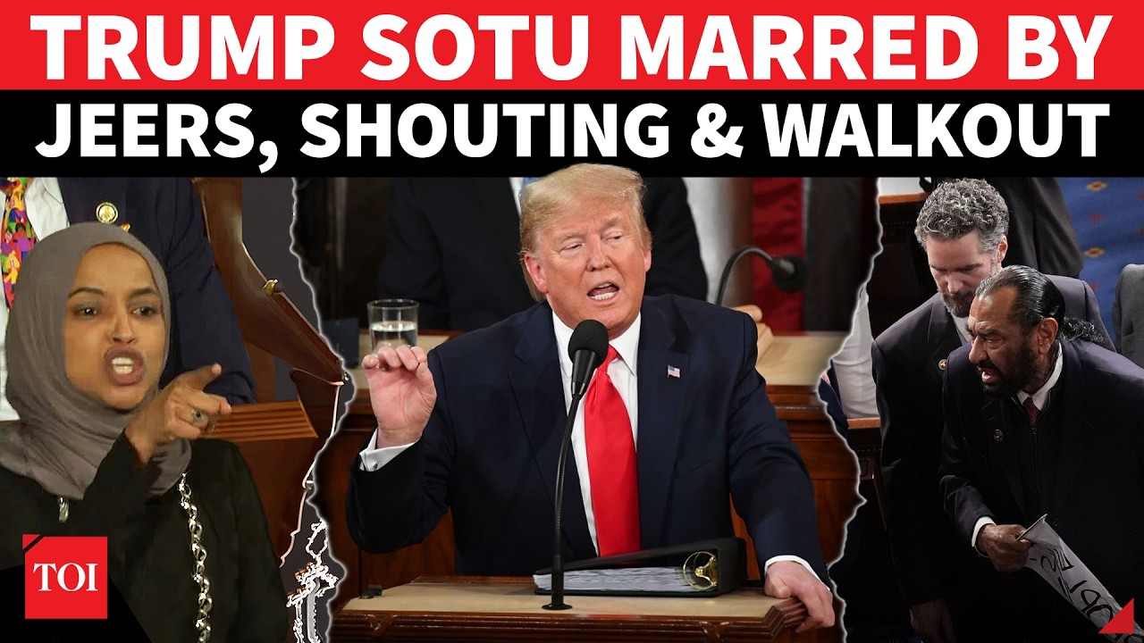 FULL: Trump SOTU Address Turns Into A Shouting Match; Chaos, Heckling & Lawmaker Dragged Out