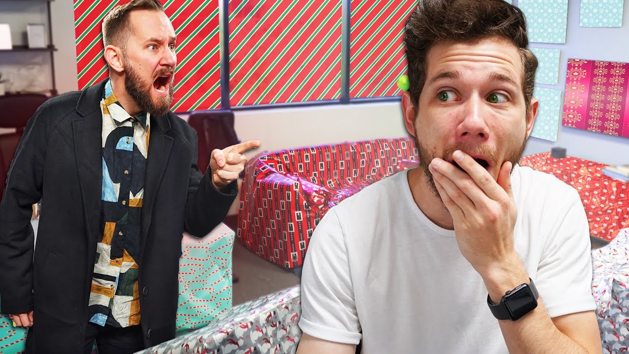 I Gift Wrapped My Bosses ENTIRE OFFICE!