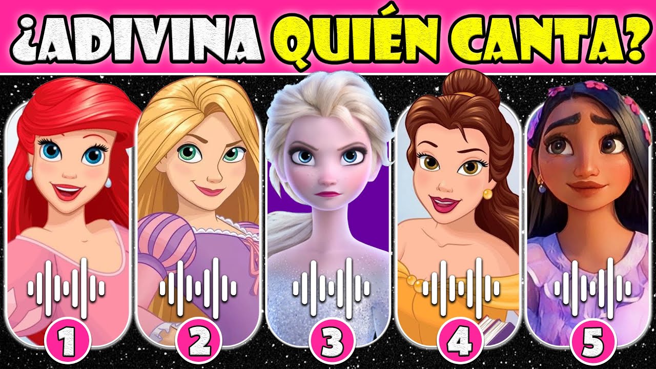 ¿Adivina QUIÉN CANTA  🎶🎉Adivina 300 PERSONAJES DE DISNEY Por SÚPER DISNEY Quiz | NT Quiz