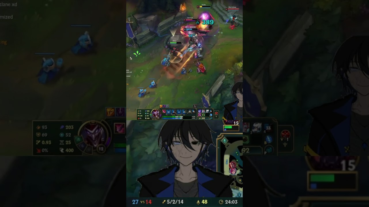 Shaco support the best tower dive :D  #lol   #leaugeoflegends #shaco #vtuberclips #vtuber #pngtuber