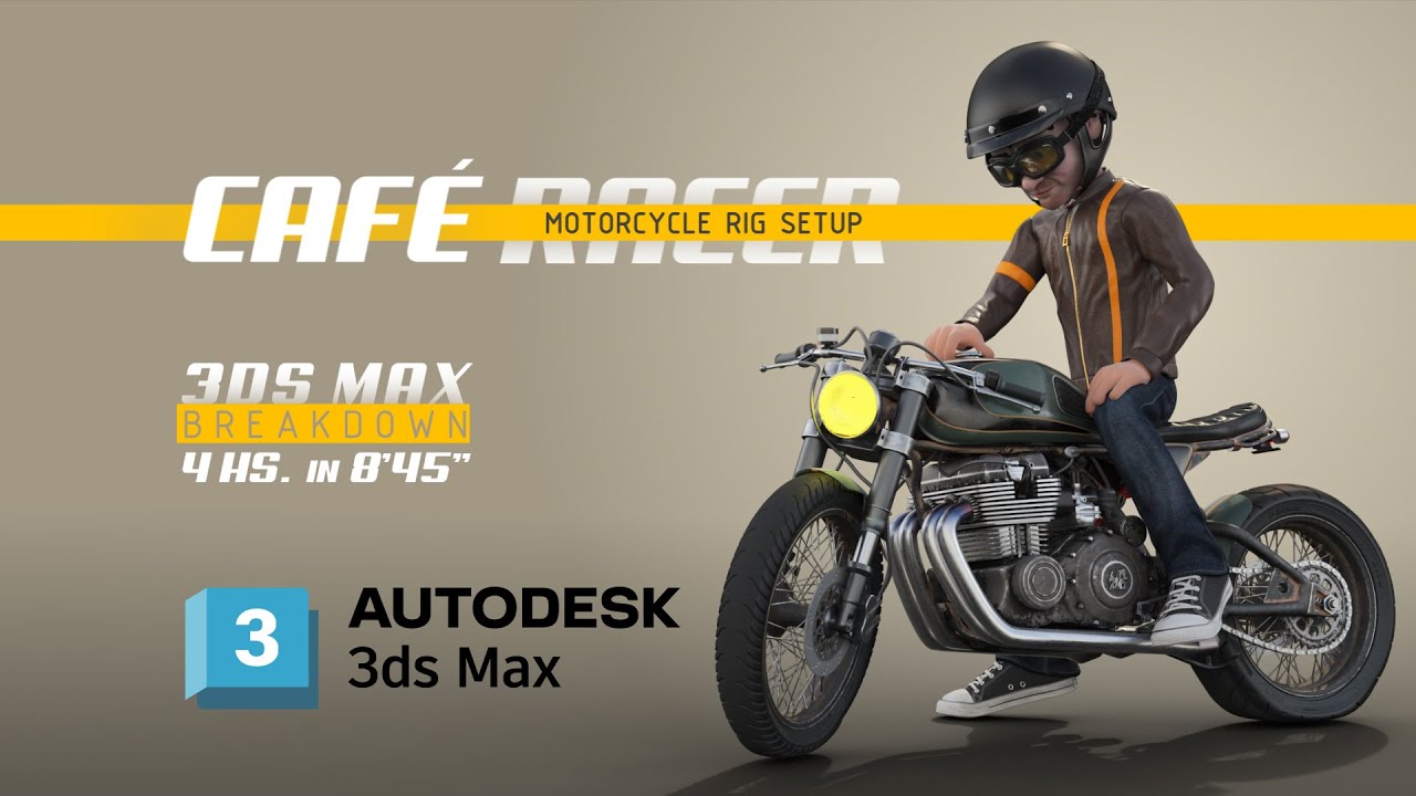 Motorcycle Rig Setup - 3dsmax  breakdown riging