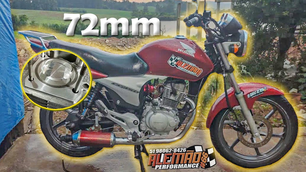 CG 150 PREPARADA 240CC - PISTÃO 72MM !!  ( Alemão performance #66 )