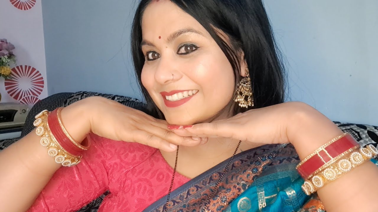  मेरा Natural and simple party makeup look ll बहुत ही कम प्रोडक्ट साथ easy मेकअप 🤩