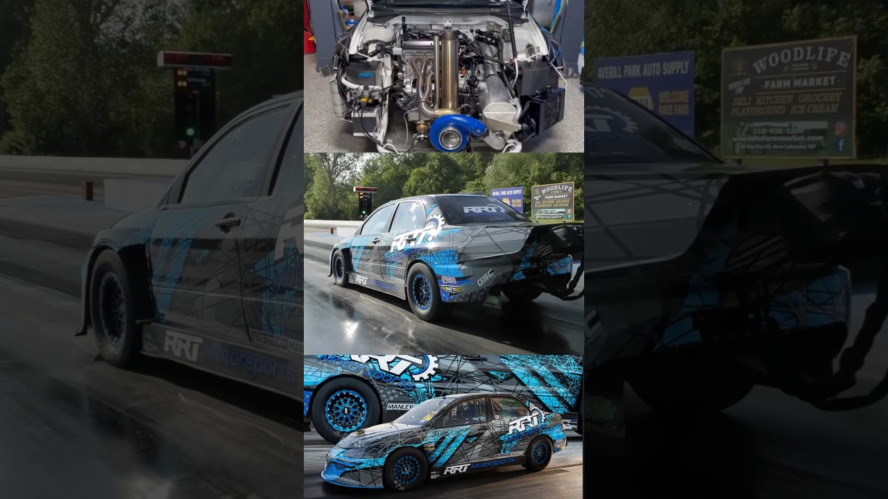 RRT Motorsports osiąga 7,37!6 sekundy EVO? #nyce1s #samoch&oacute;d #samoch&oacute;d #mitsubishi #turbo #wyścig...