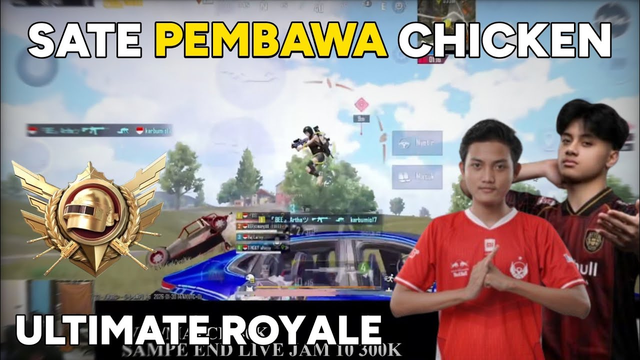 SATE PEMBAWA CHICKEN DINNER 😱 KING ROSEMARY X AE RYZEN? | PUBG MOBILE