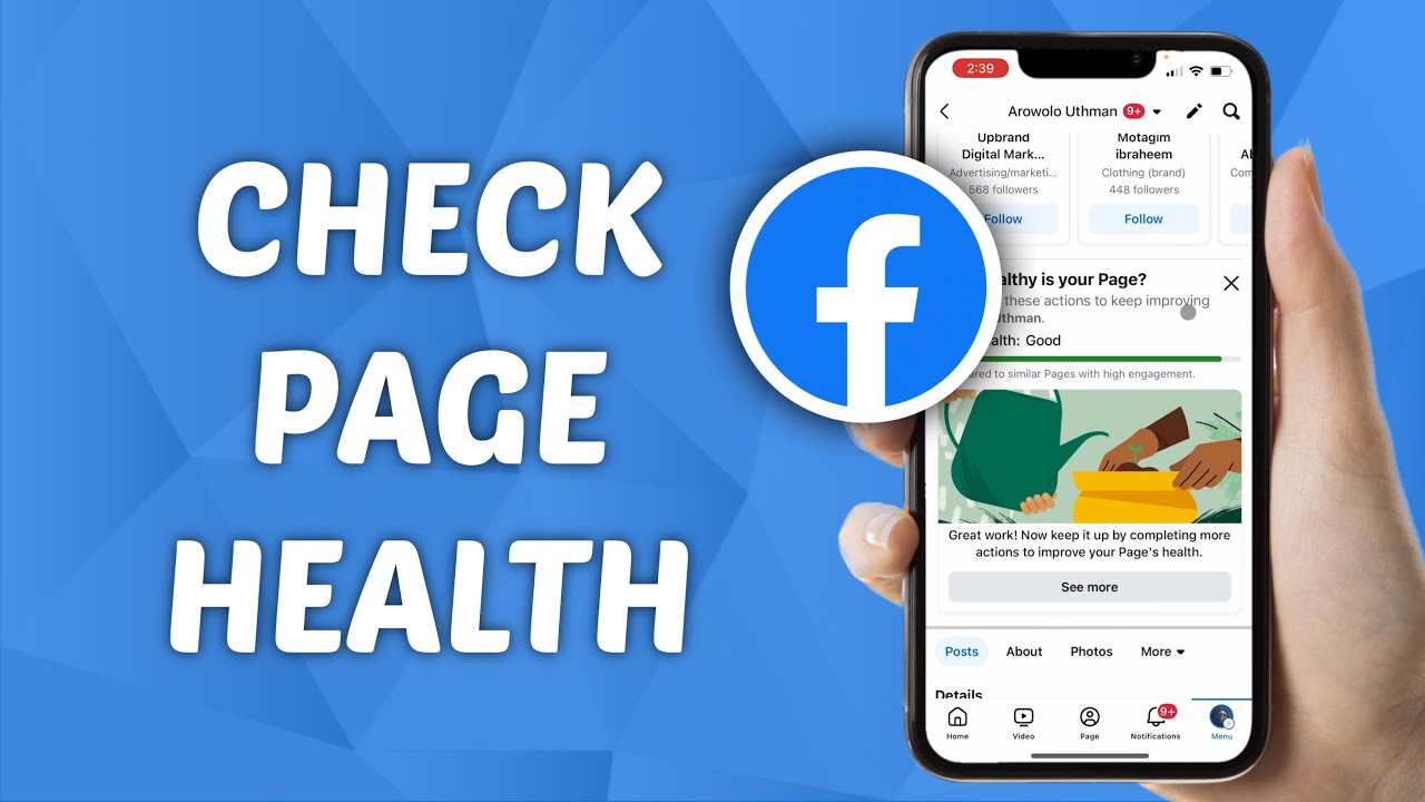 Как проверить состояние страницы Facebook